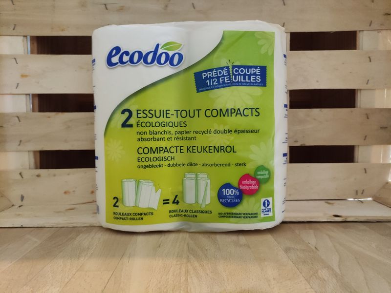Essuie tout compact 2 rouleaux