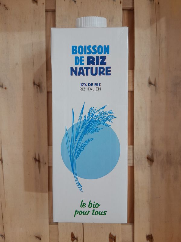 Boisson végétale Riz nature d&#39;Italie 1 L