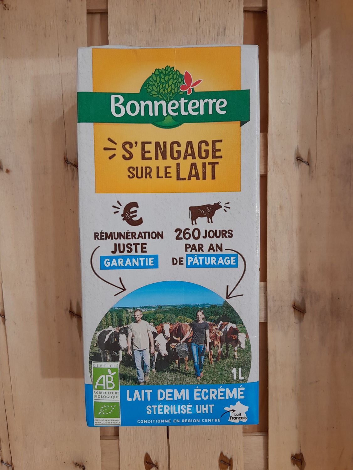 Lait demi écrémé UHT 1 L