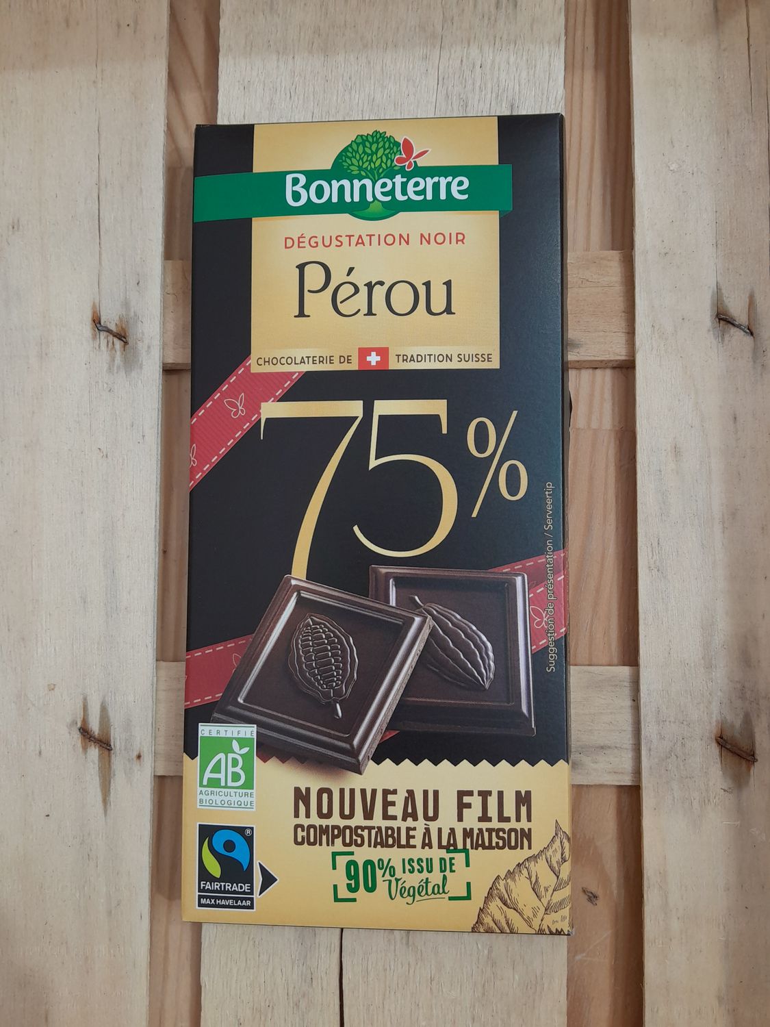 Chocolat Noir 75% Pérou