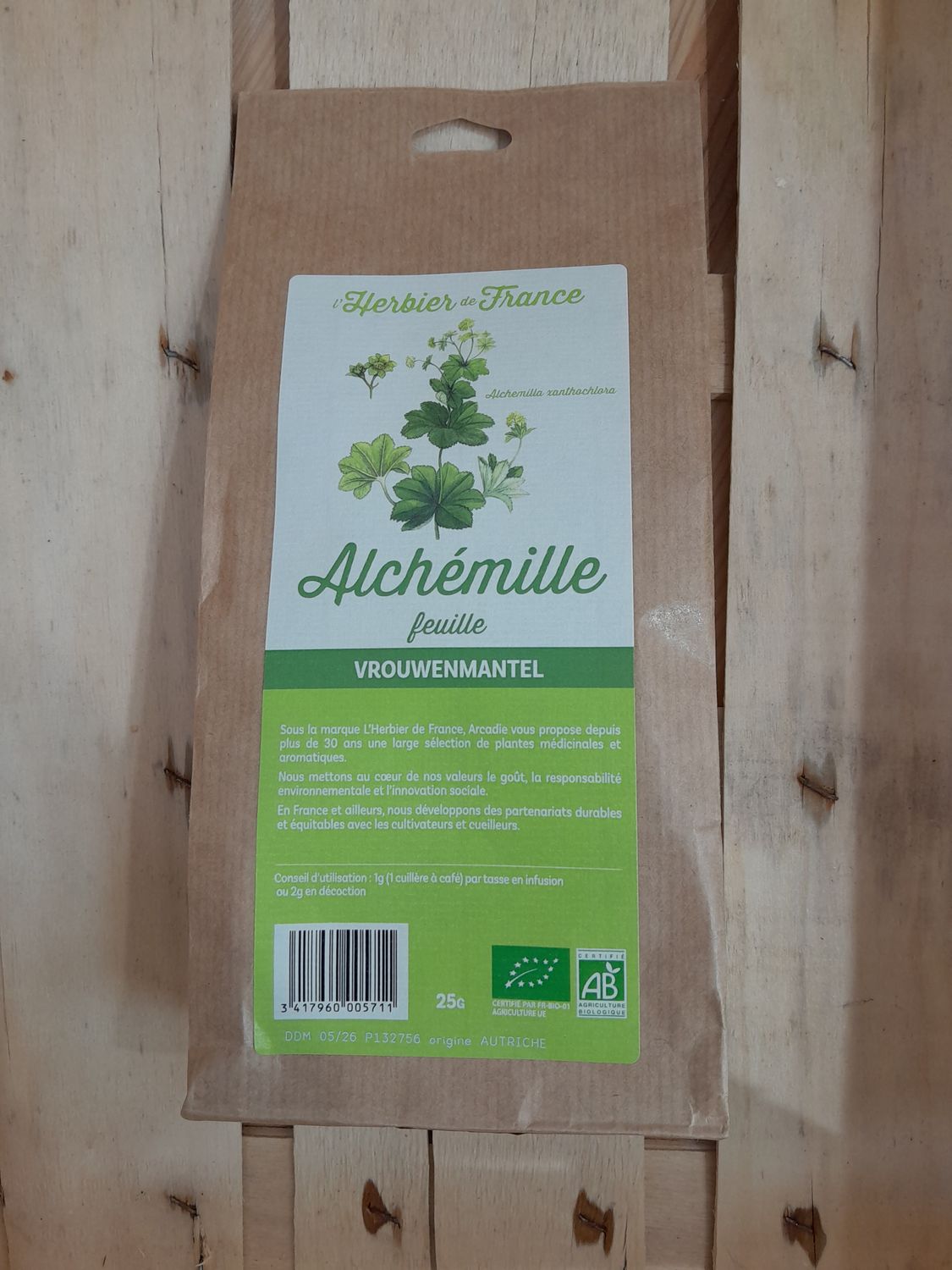 Alchémille bio (feuille)