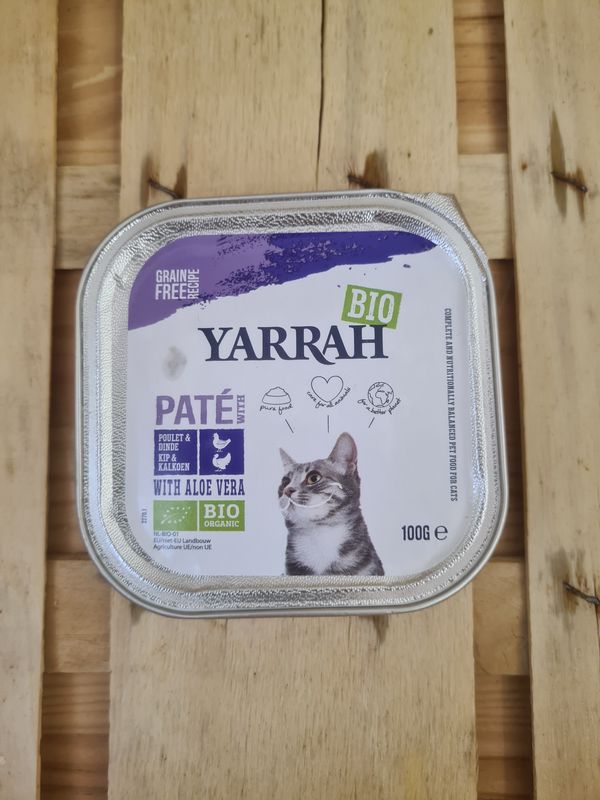 Pâté pour Chats Poulet &amp; Dinde bio