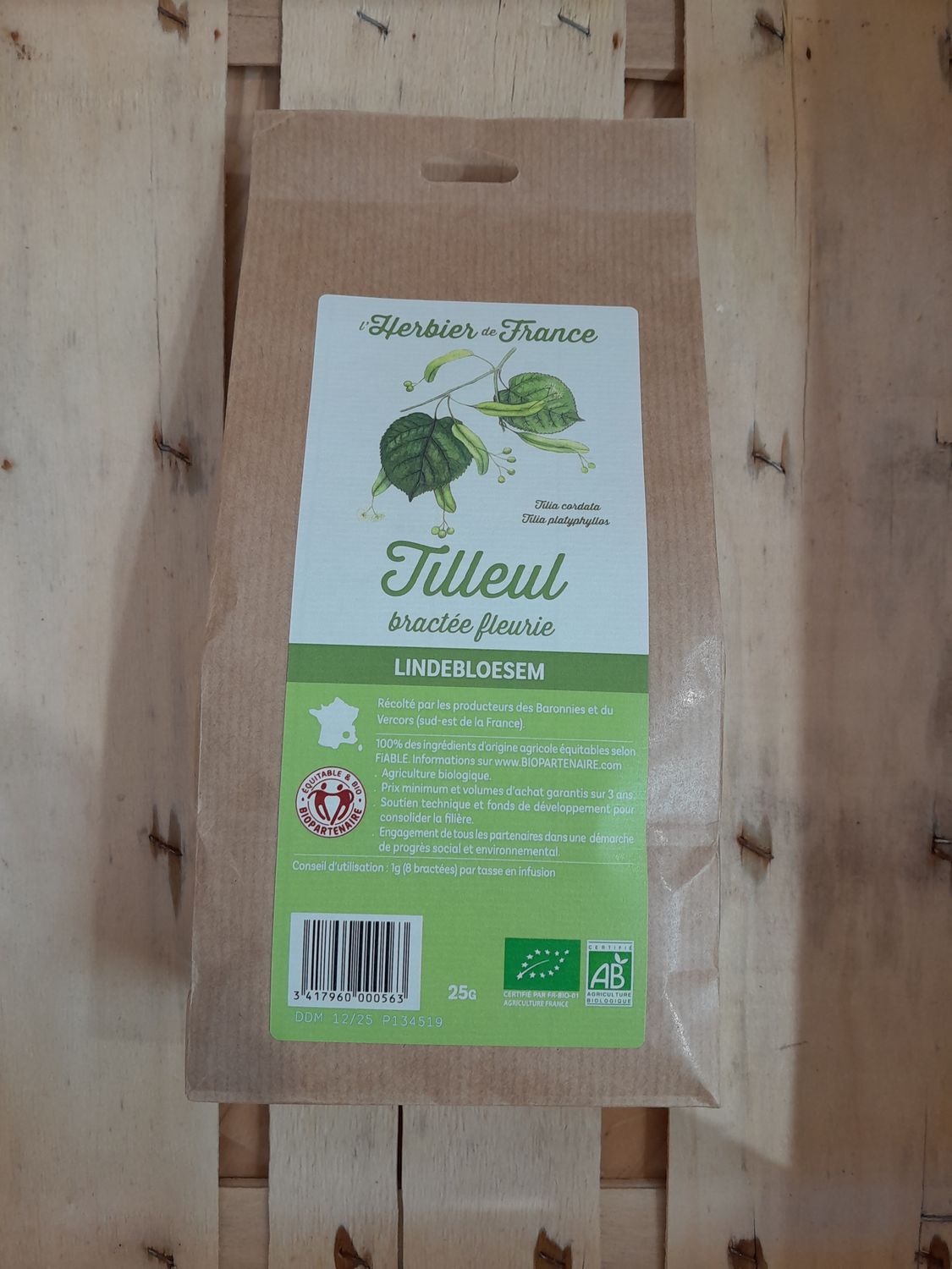 Tilleul bio (bractée fleurie)