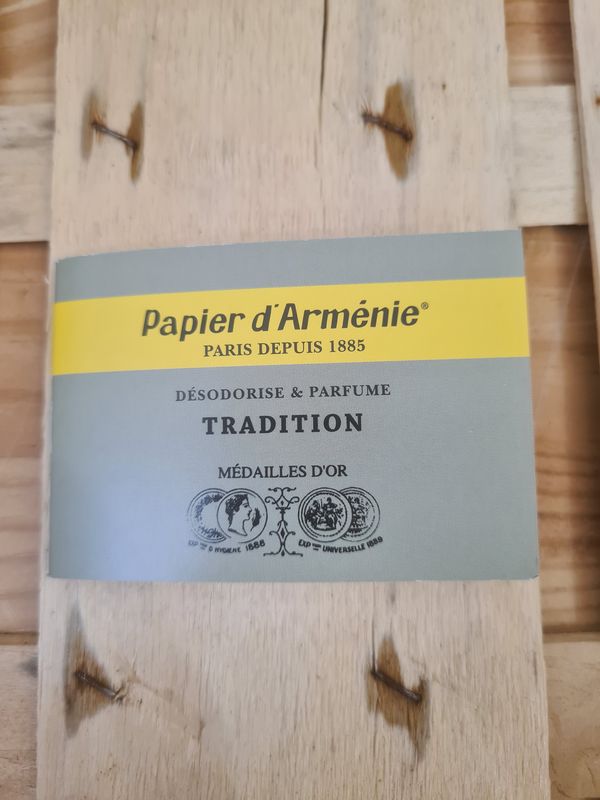 Papier d&#39;Arménie (désodorise et parfume)