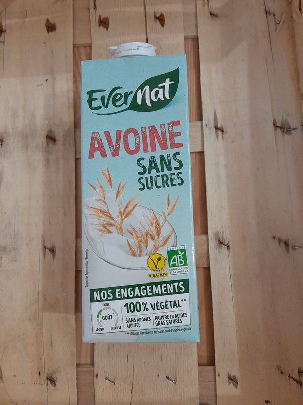 Boisson végétale Avoine Sans Sucres 1 L