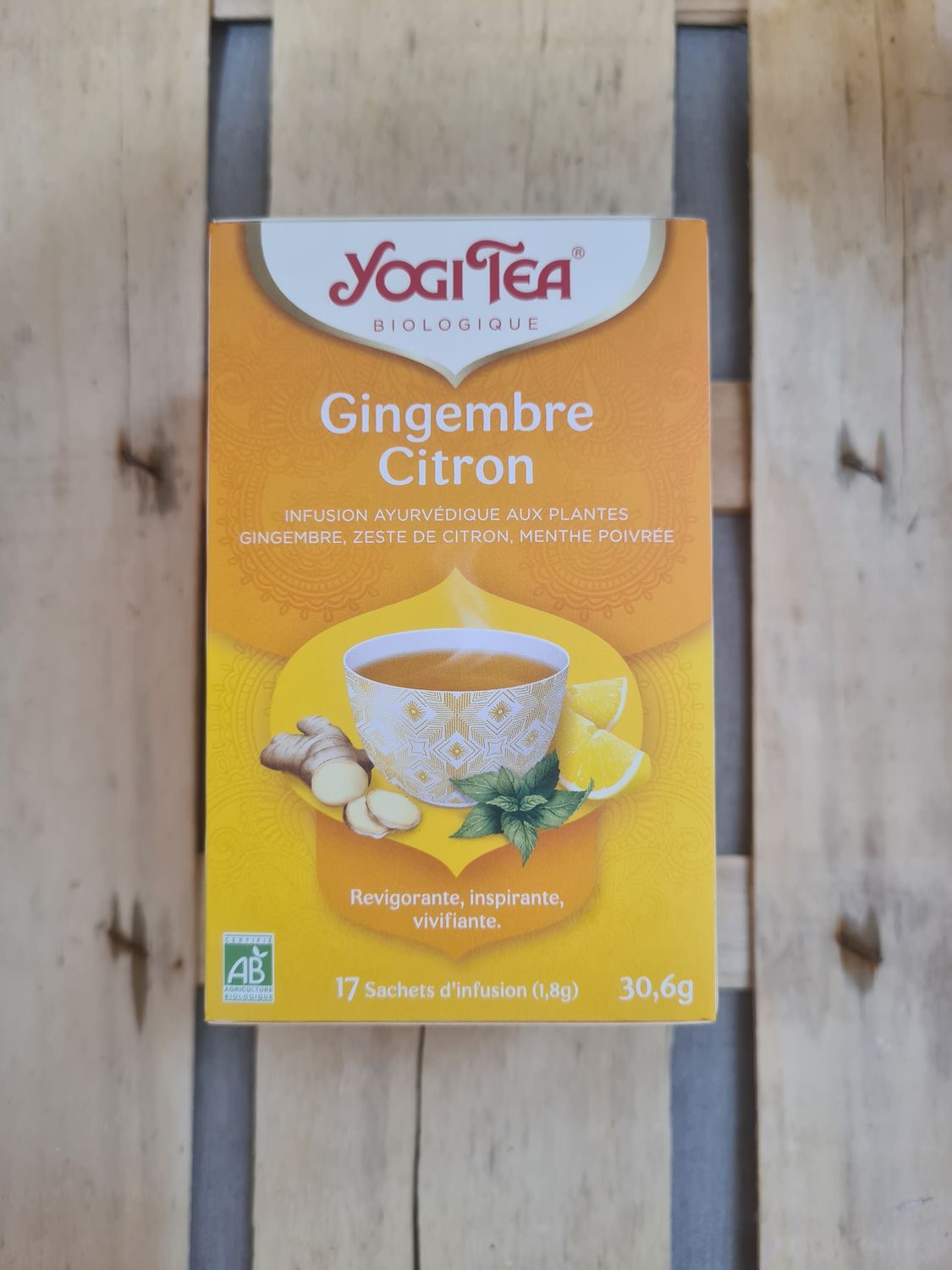 Infusion Gingembre Citron Yogi Tea Bio