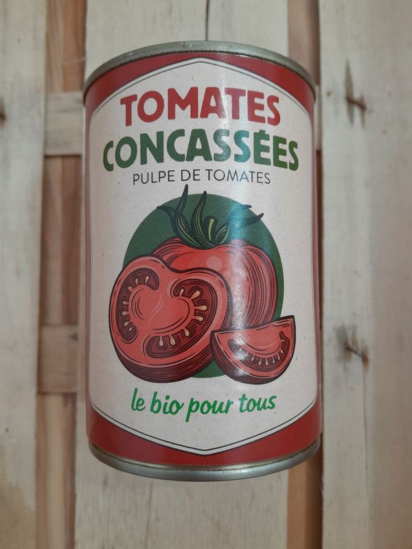 Tomates concassées en boite