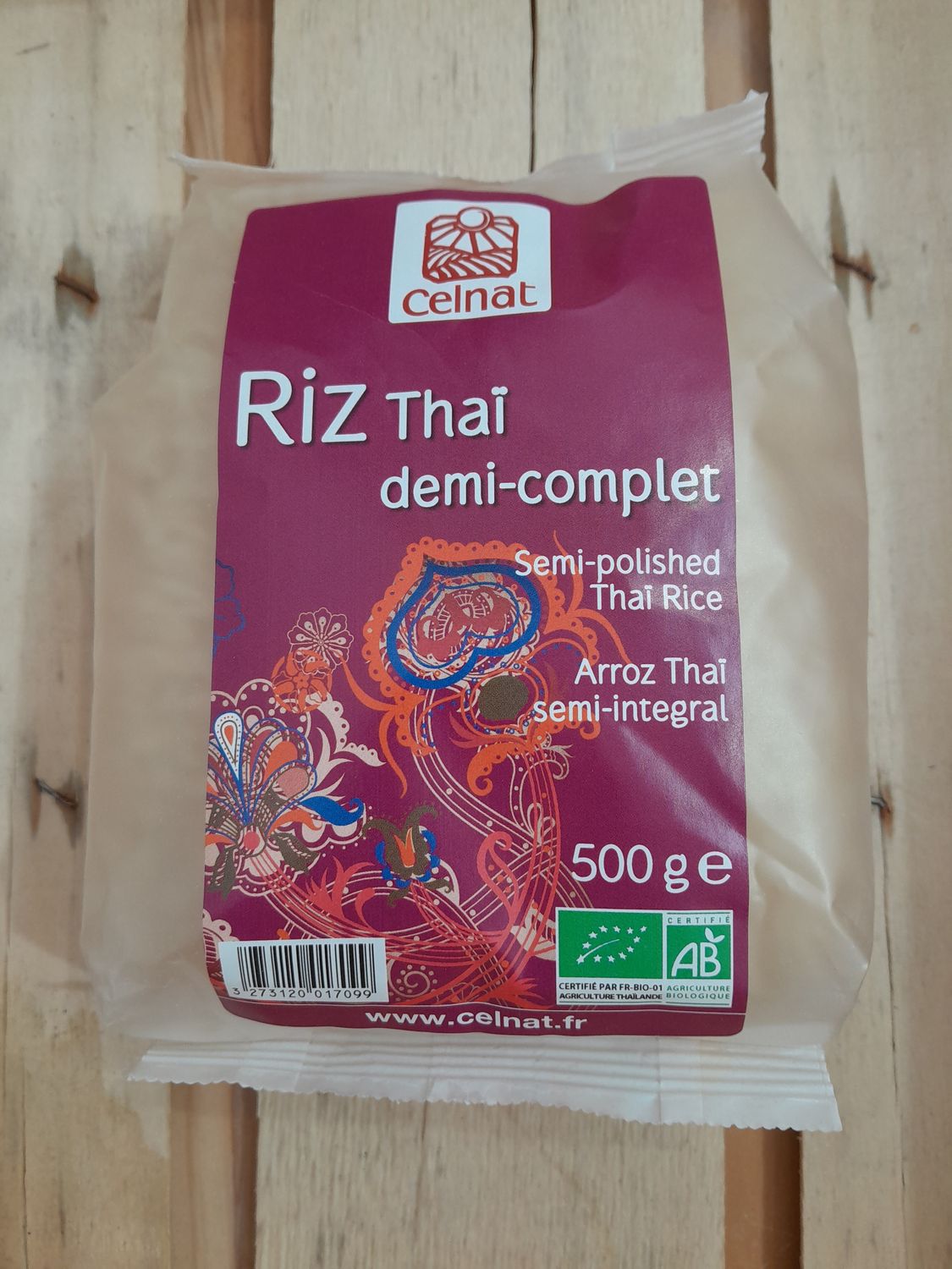 Riz Thaï demi-complet Celnat