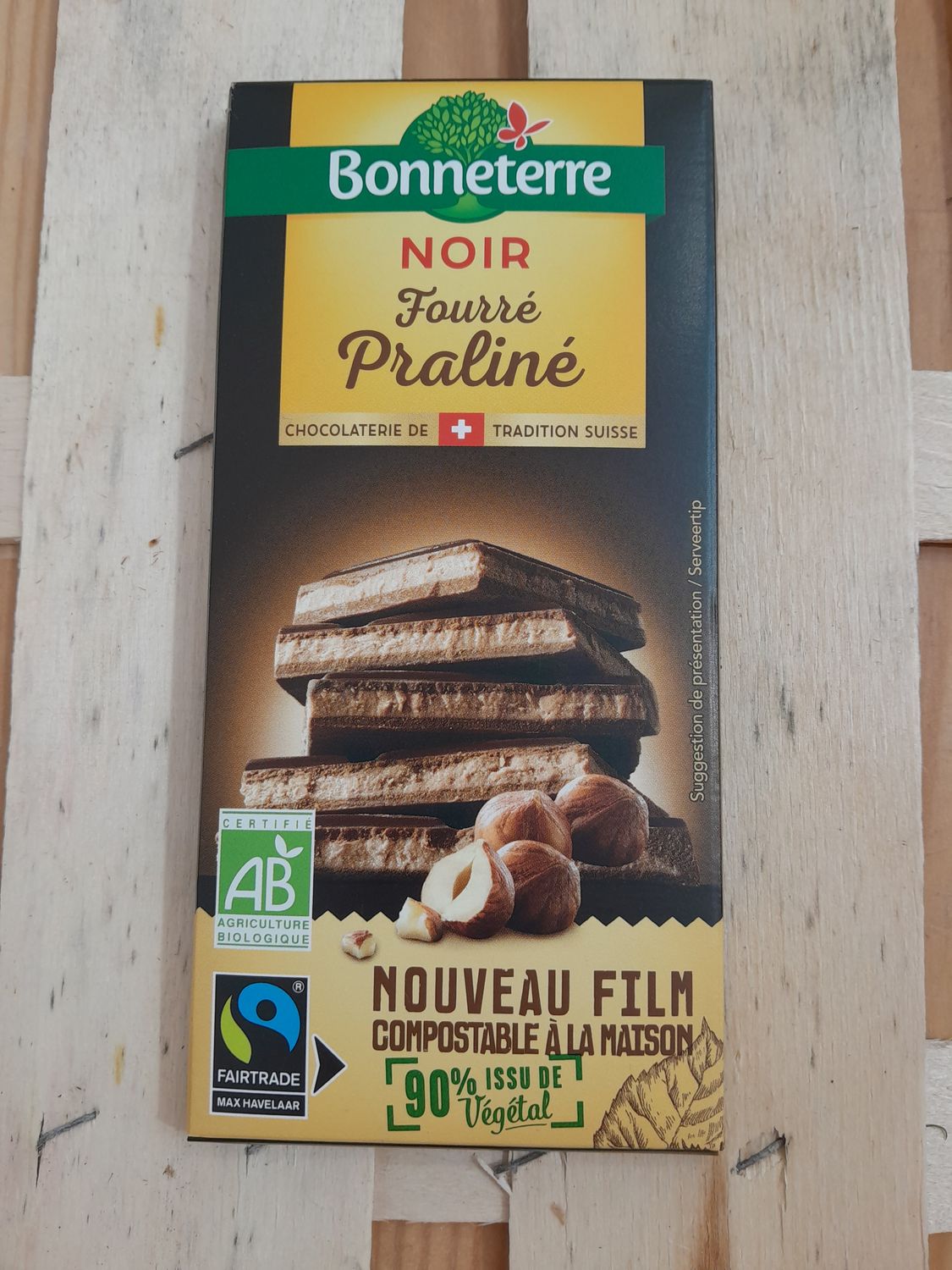 Chocolat Noir Fourré Praliné