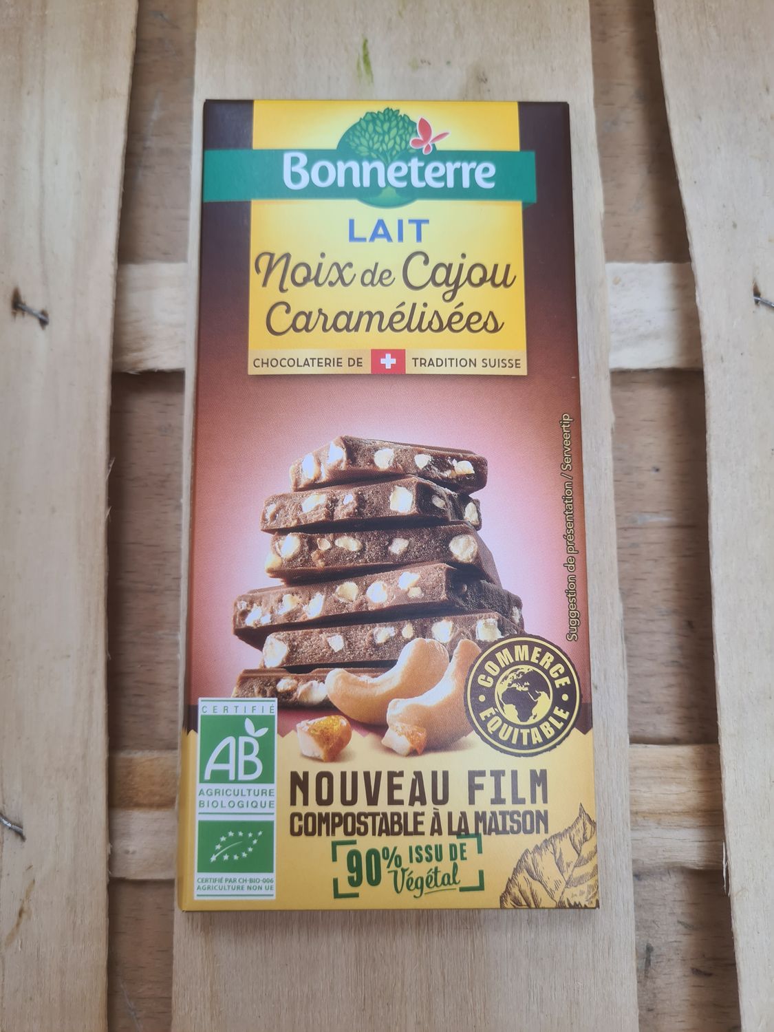 Chocolat Lait Noix de Cajou Caramélisées