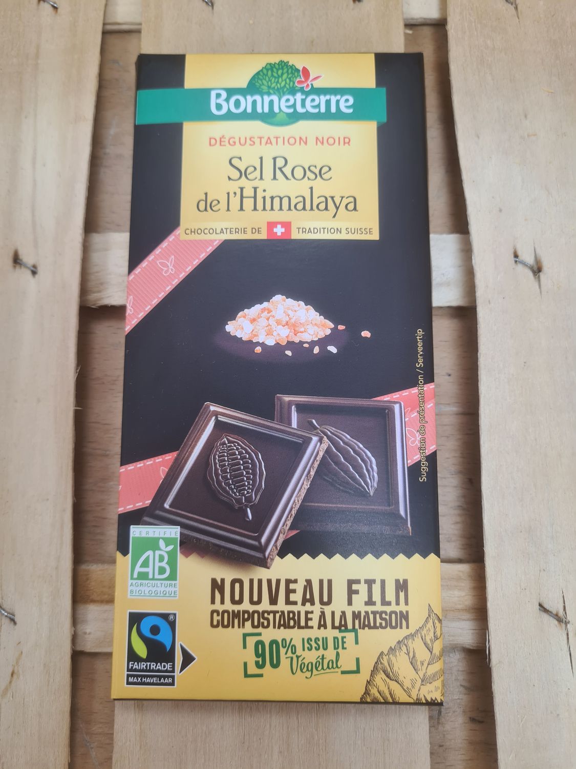 Chocolat Noir Sel Rose de l&#39;Himalaya