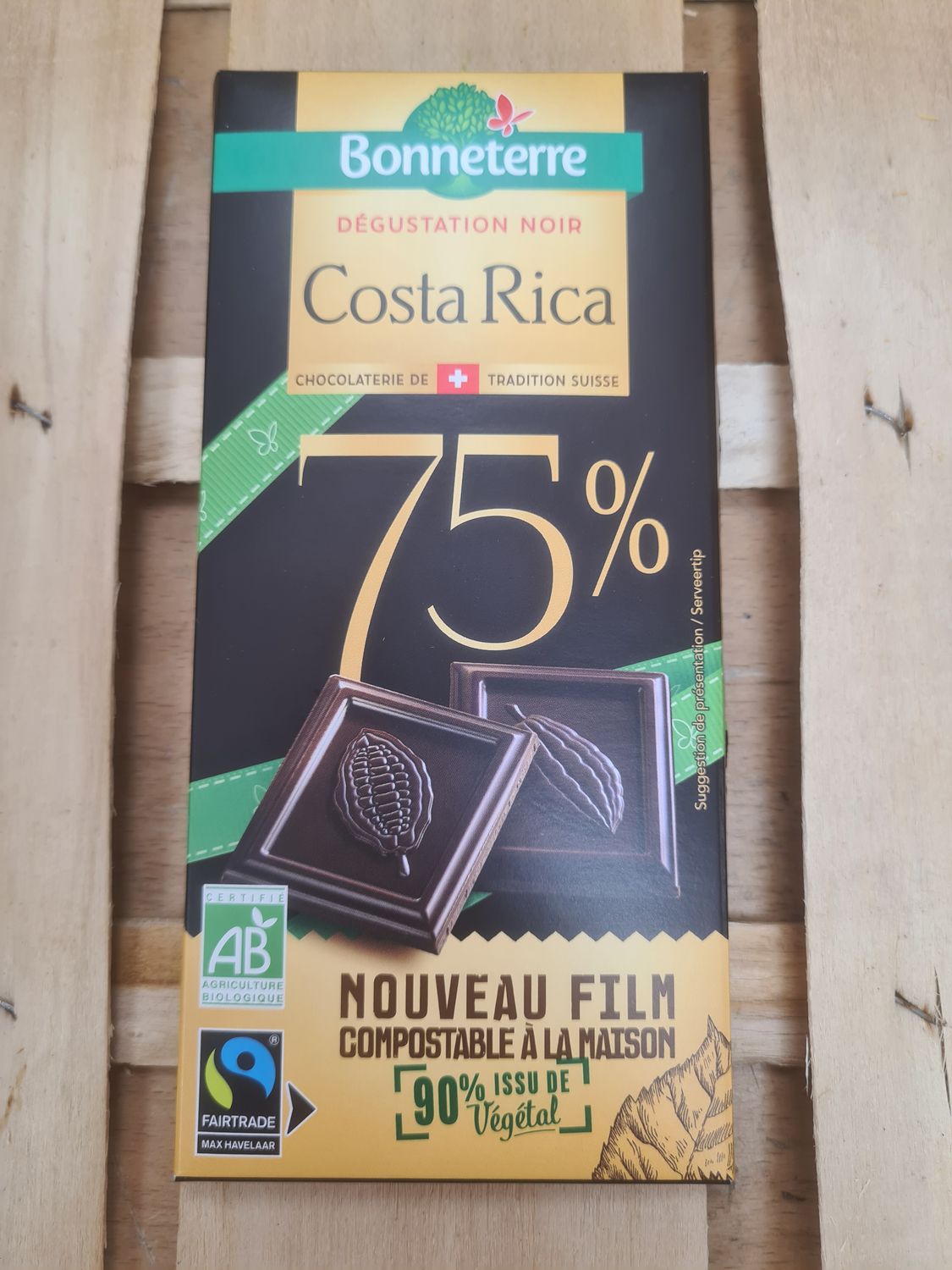 Chocolat Noir 75% Costa Rica