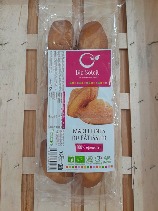 Madeleines du Pâtissier 100% Epeautre