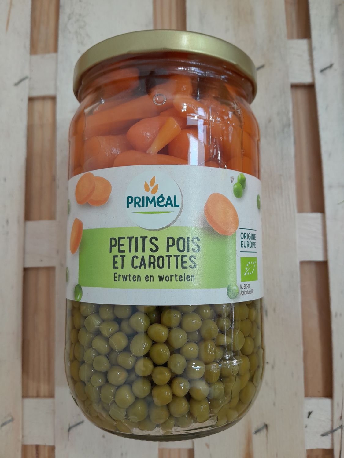 Petits Pois et Carottes en bocal
