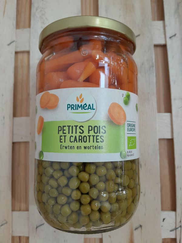 Petits Pois et Carottes en bocal