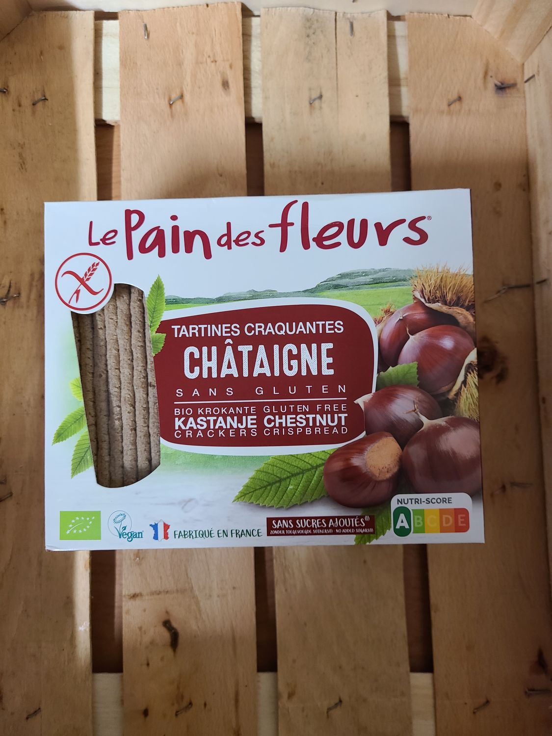 Tartines craquantes Châtaigne sans sucres ajoutés