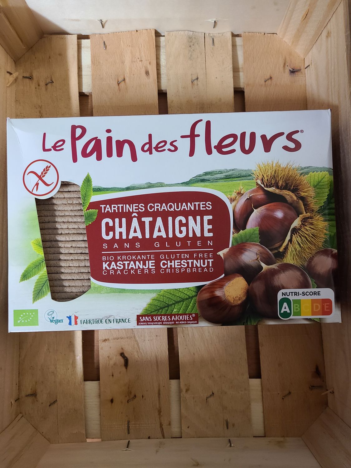 Tartines craquantes Châtaigne sans sucres ajoutés