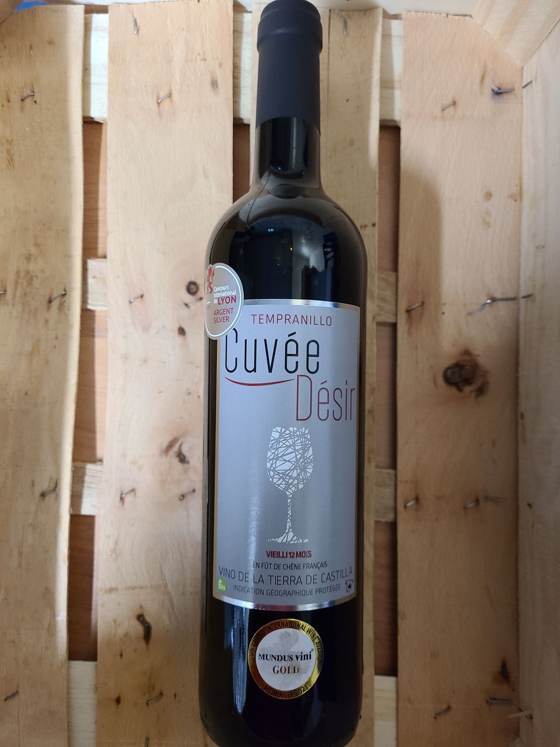 Vin rouge Cuvée Désir  Vieilli 12 mois 75 cl