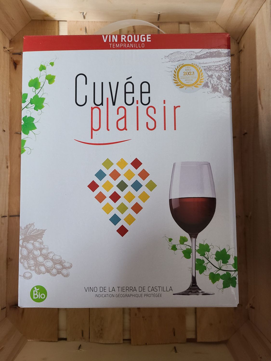 Vin rouge Cuvée Plaisir 37,5 cl, 75 cl ou 3 l