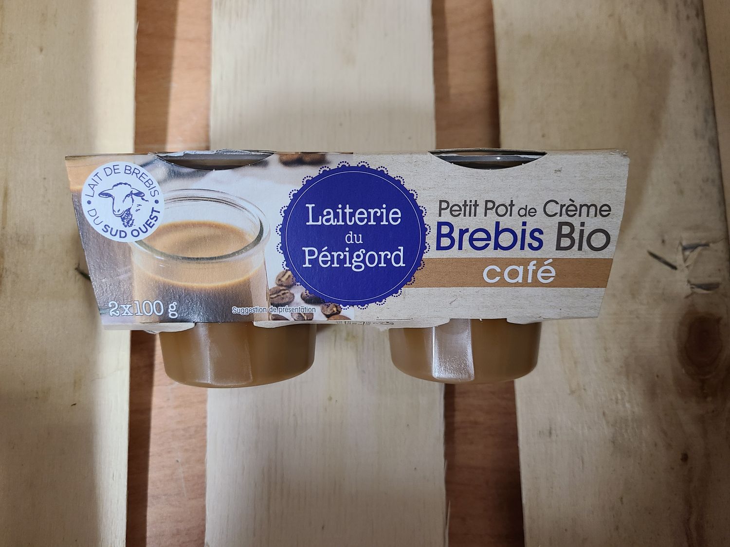 Crème Brebis Bio au café x2