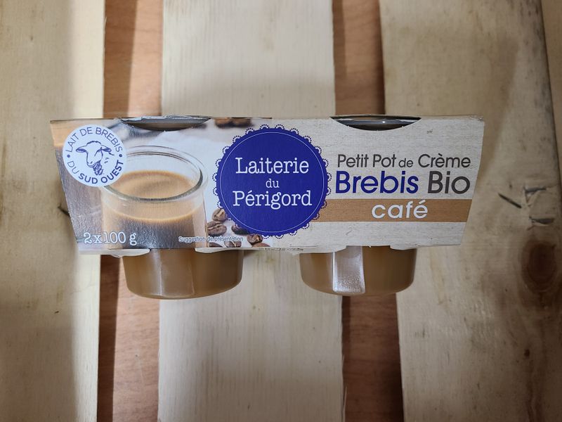 Crème Brebis Bio au café x2