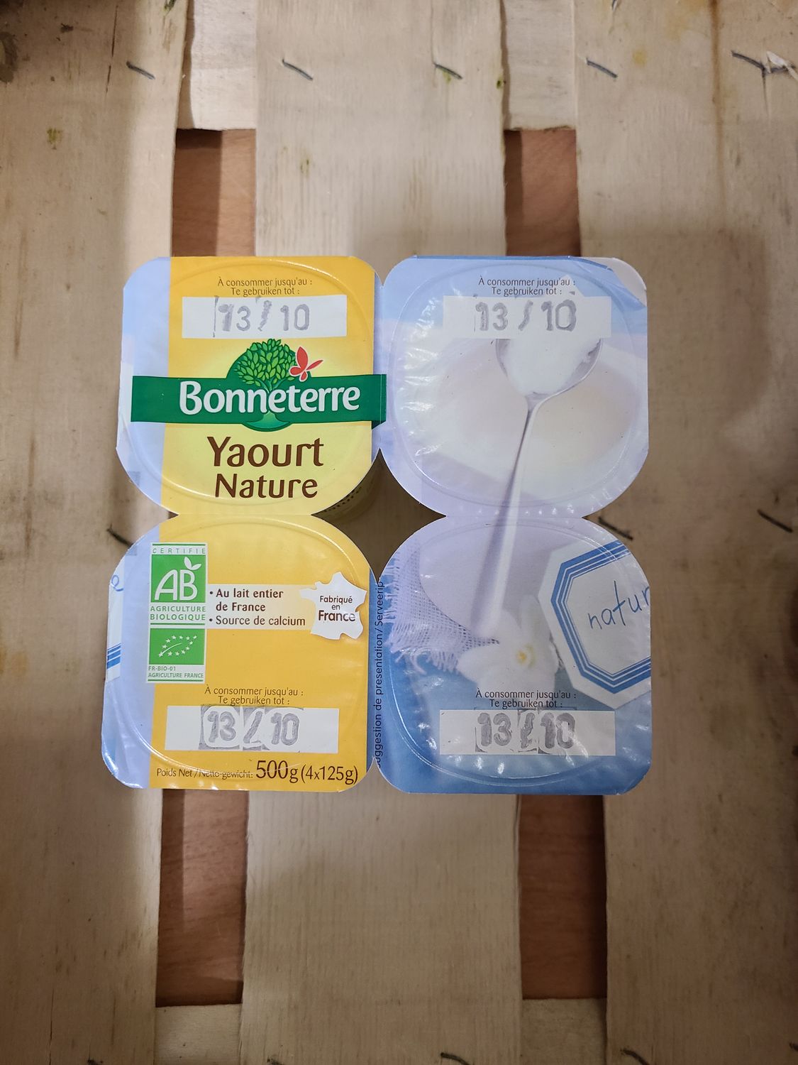 Yaourt Vache Nature Bio x4