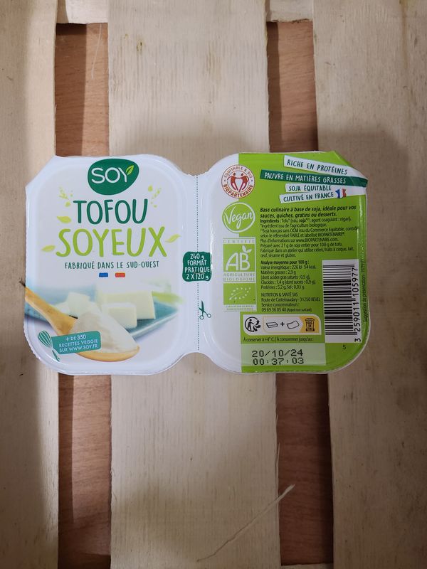 Tofou Soyeux 2x 120 g