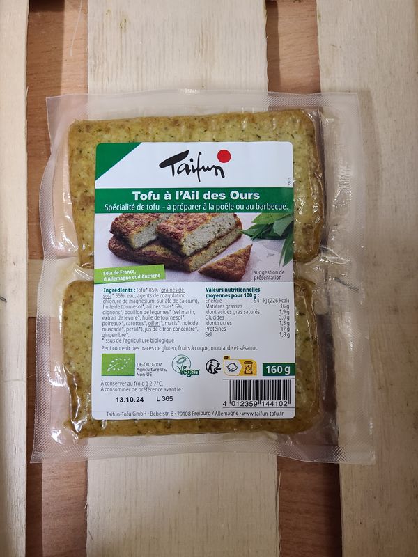 Tofu à l&#39;Ail des Ours 160 g