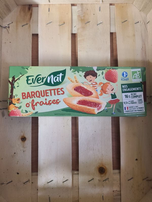 Biscuits Barquettes à la Fraise