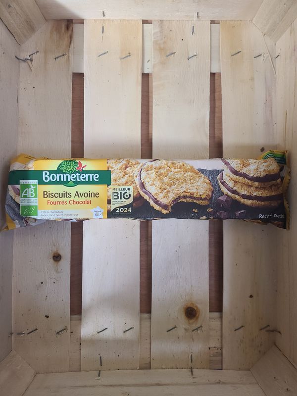 Biscuits Avoine Fourrés Chocolat