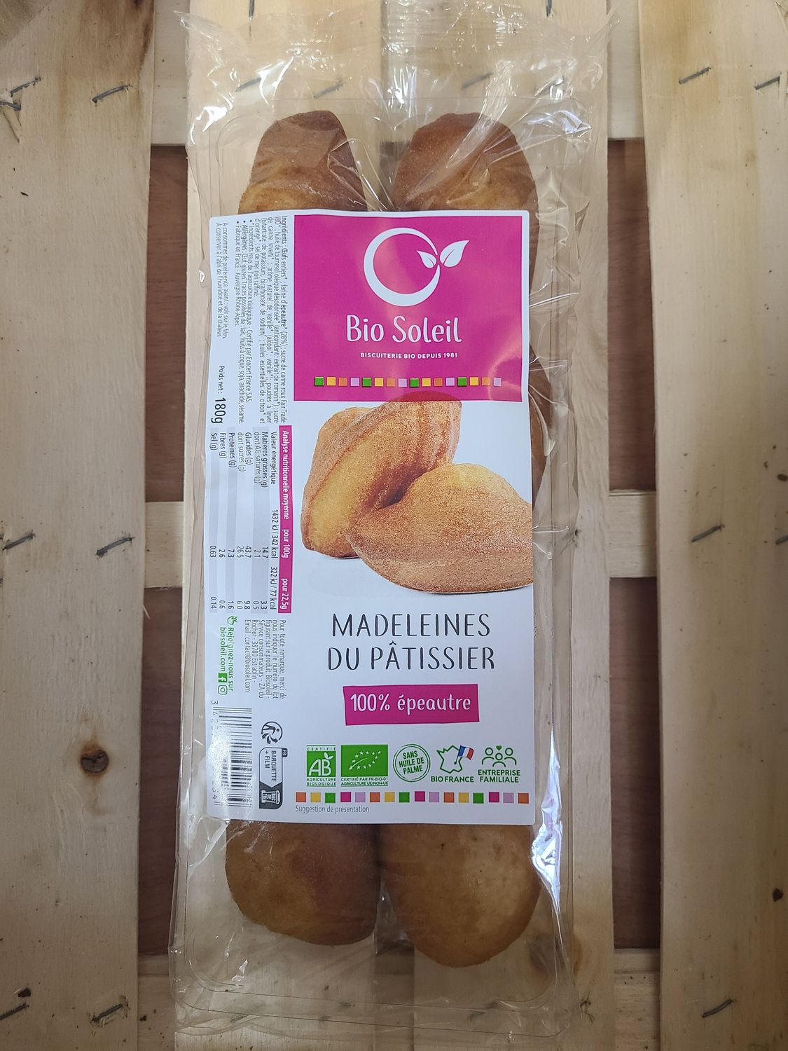 Biscuits Madeleines du Pâtissier à l&#39;Epeautre
