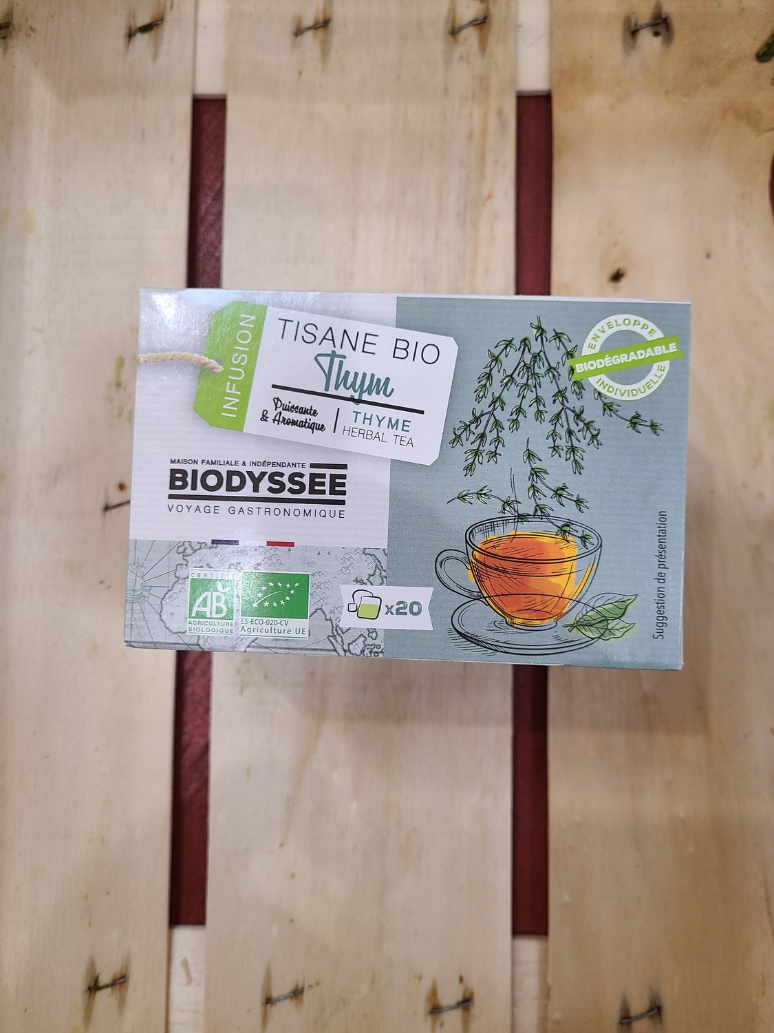 Tisane Bio Thym infusettes x20