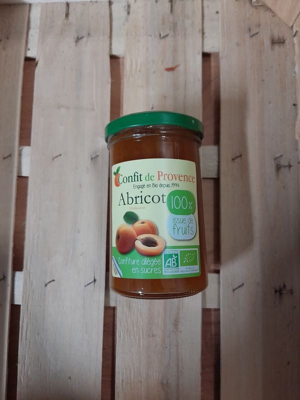 Confiture Abricot 100% issu des fruits allégée en sucres