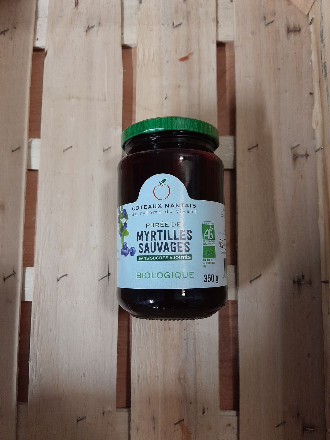 Purée de Myrtilles Sauvages sans sucres ajoutés
