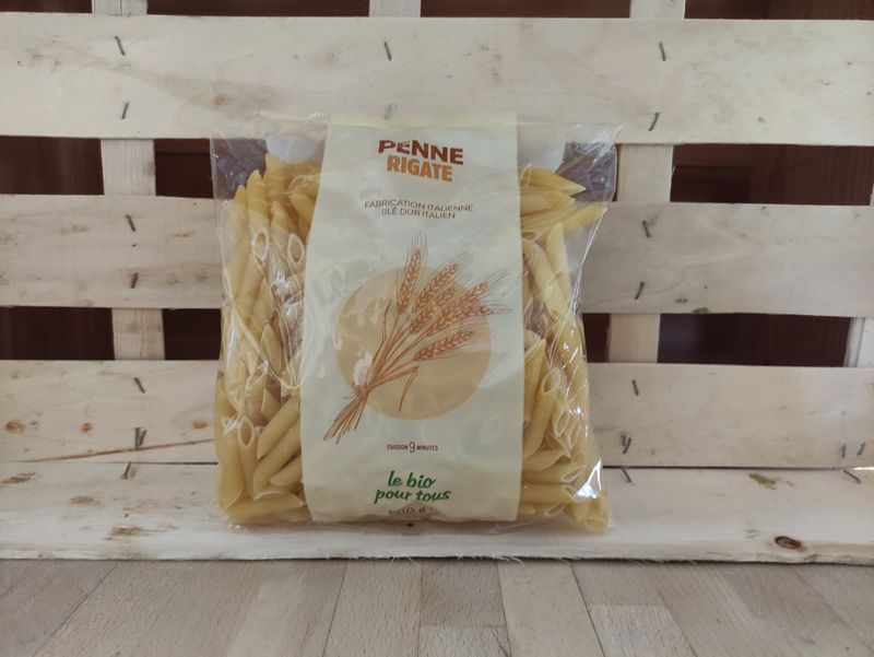 Pâtes Penne Rigate Blanc