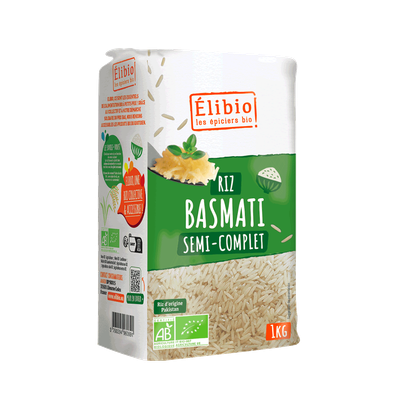 Riz Basmati Semi-Complet ELIBIO 1 KG