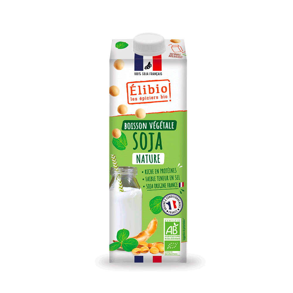 Boisson végétale Soja Nature ELIBIO