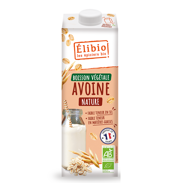 Boisson végétale Avoine Nature ELIBIO