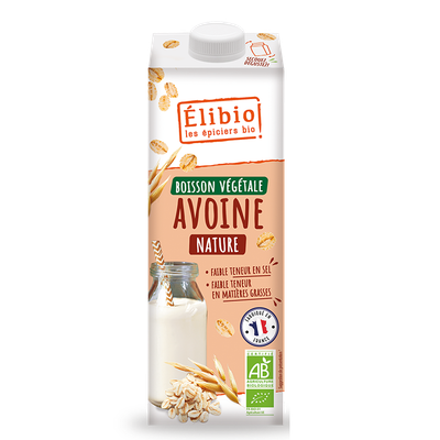 Boisson végétale Avoine Nature ELIBIO