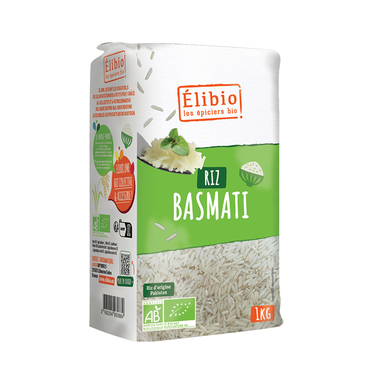 Riz Basmati Blanc ELIBIO 1 KG