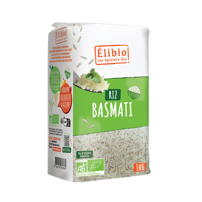 Riz Basmati Blanc ELIBIO 1 KG