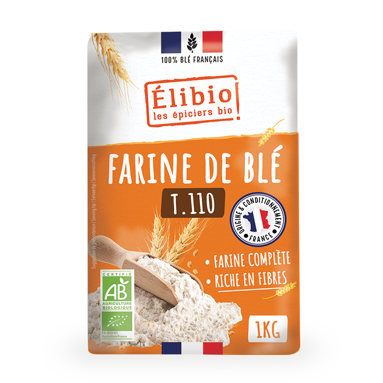 Farine de Blé Complète  T110 ELIBIO 1KG