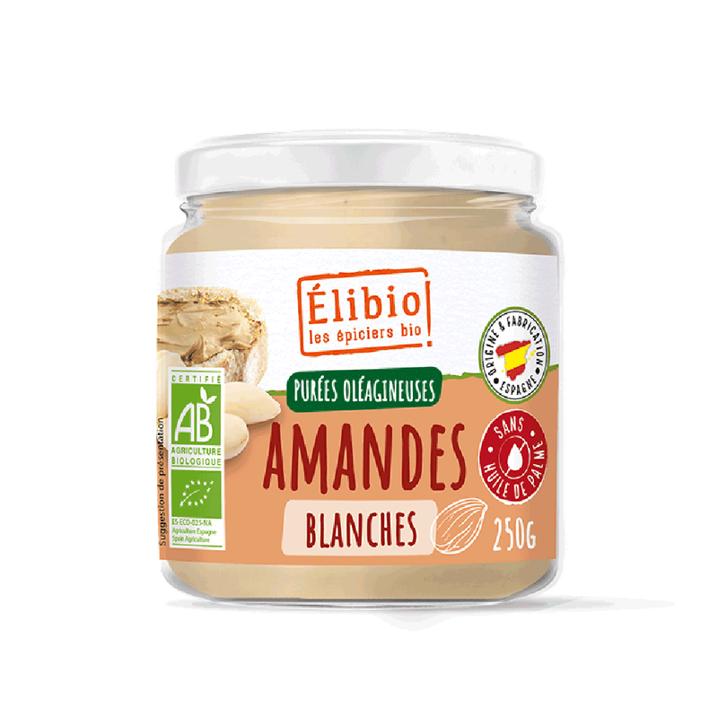 Purée d'amandes blanches ELIBIO 250 G