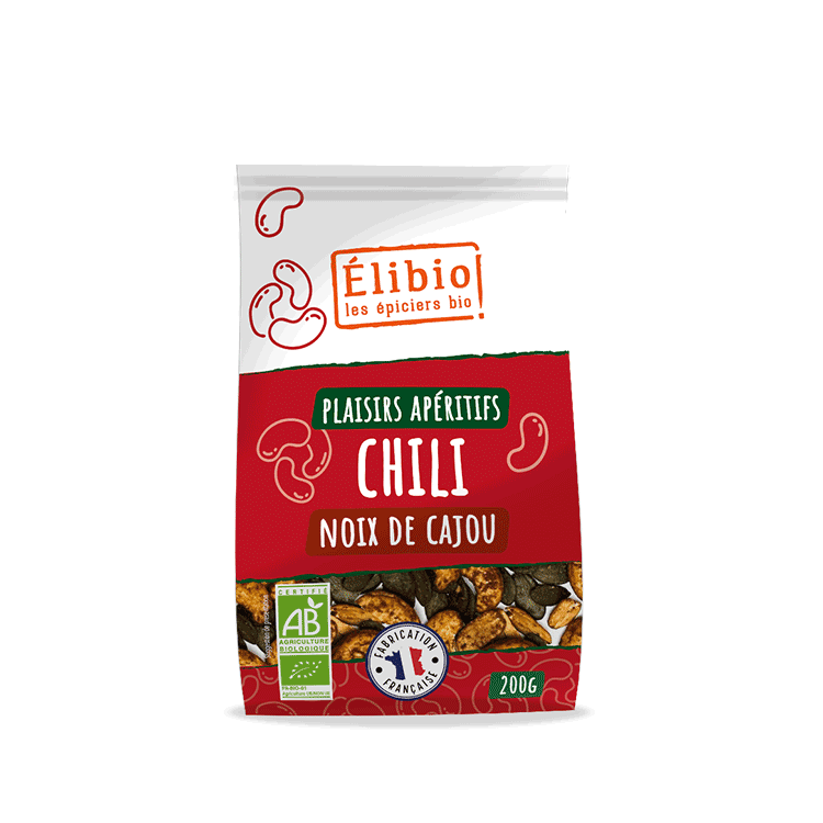 Apéritif Plaisir Chili Noix de Cajou ELIBIO 200 G