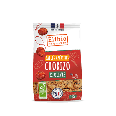 Apéritif Sablé Chorizo Olive ELIBIO 100 G