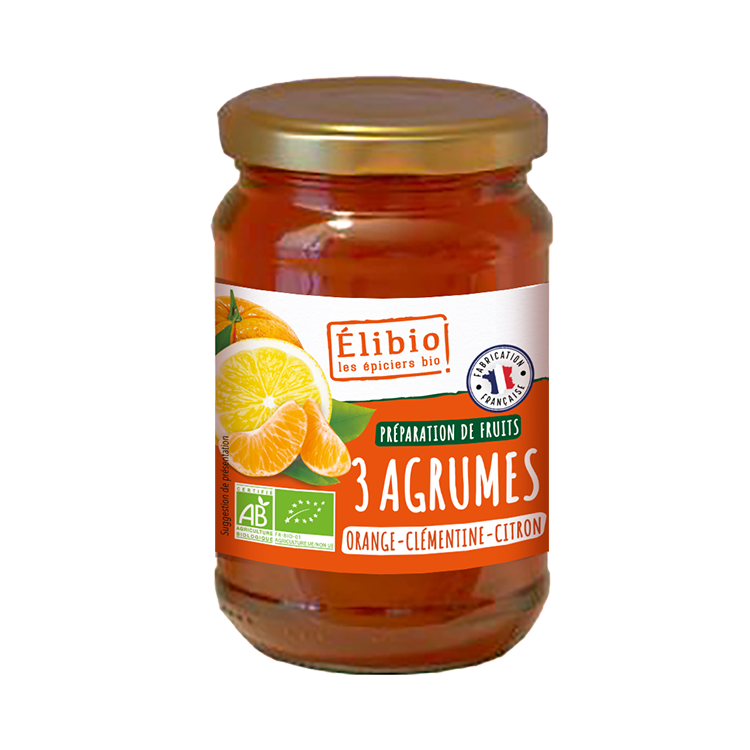 Préparation aux 3 agrumes ELIBIO 340 G Préparation aux 3 agrumes ELIBIO 340 G
