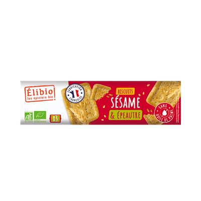 Biscuits Sésame et Epeautre ELIBIO 150 G