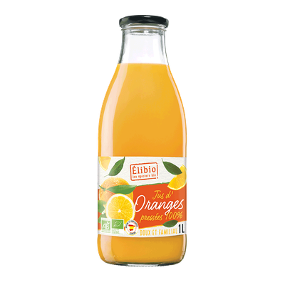 Jus d'Orange 100% pressé ELIBIO 1L