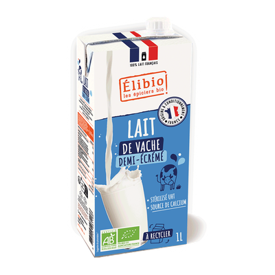 Lait 1/2 Ecrémé ELIBIO 1L
