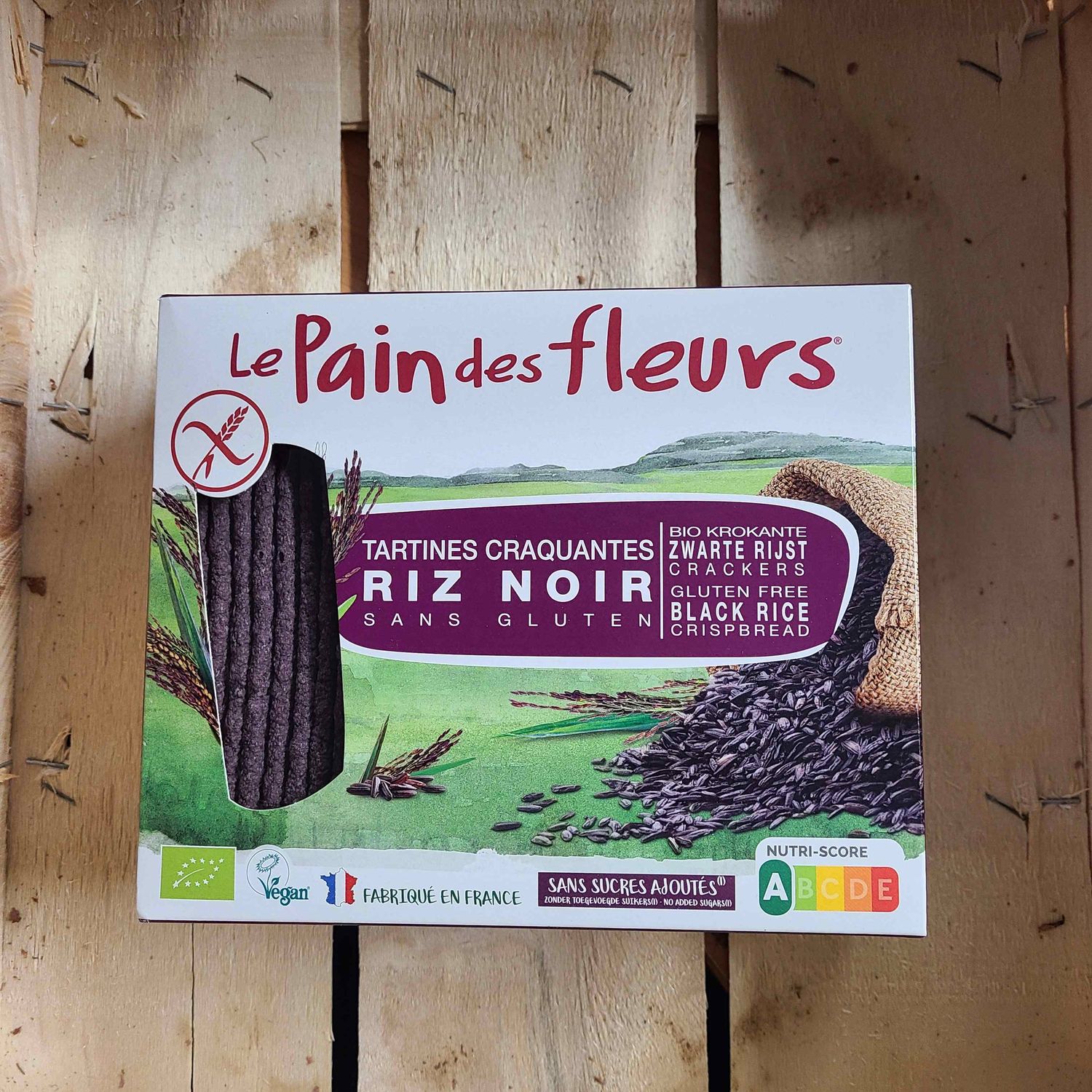 Tartines craquantes Riz Noir sans sucres ajoutés